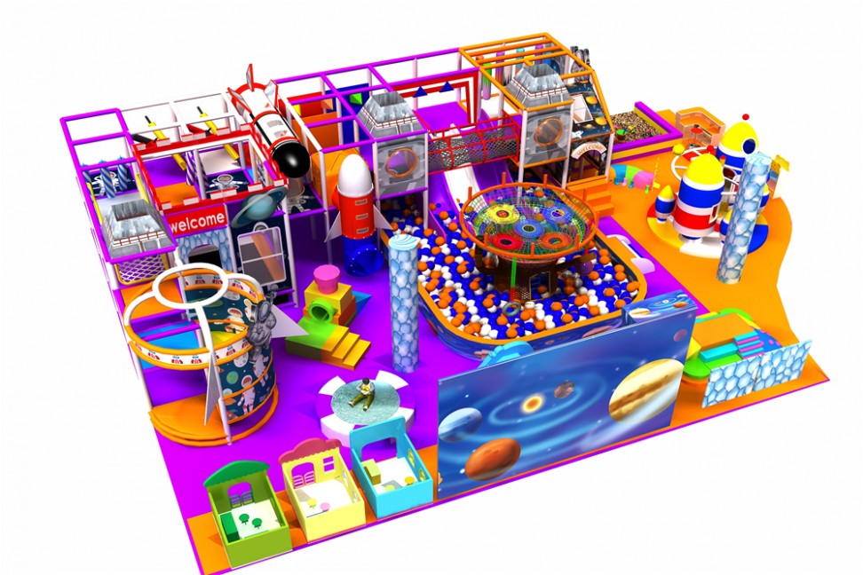 space themed indoor playground