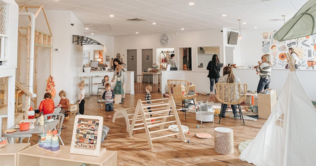 cafes with soft play